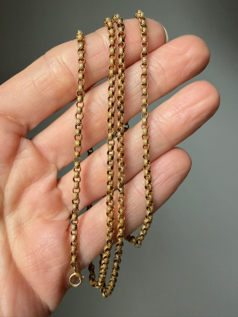 20K Gold Georgian Belcher Link Chain– Park Avenue Antiques