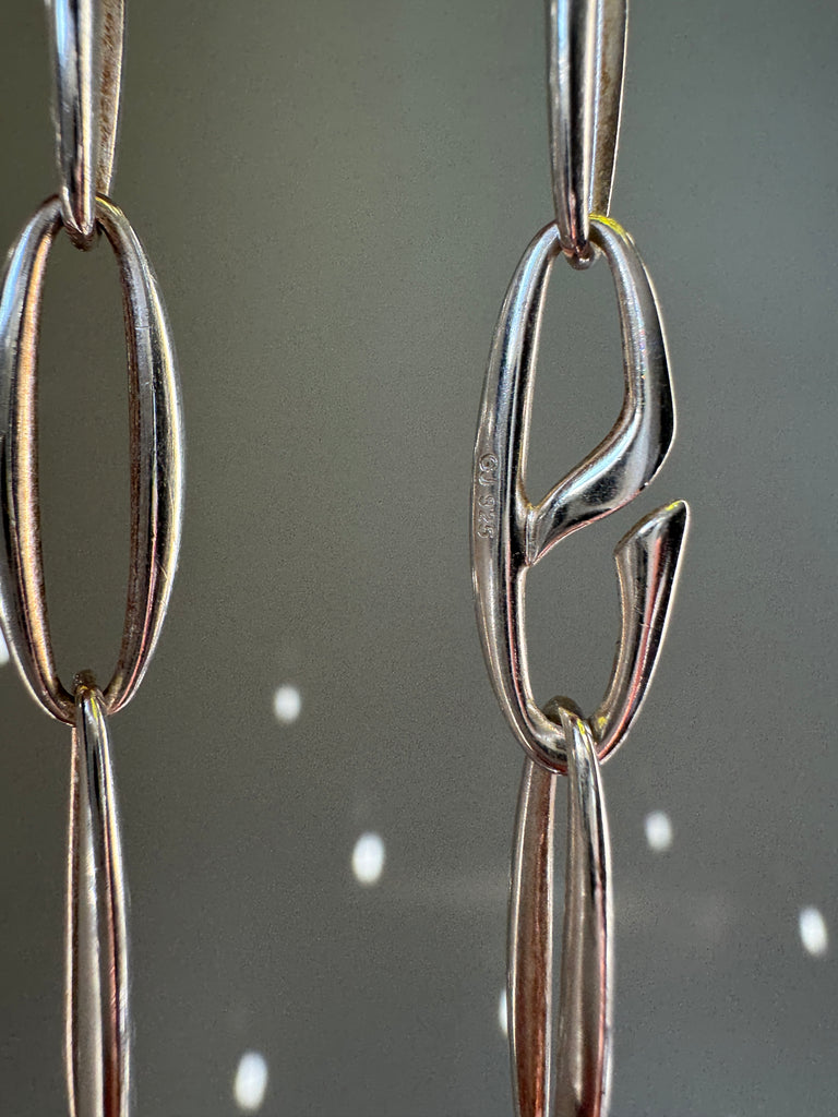 Sterling Georg Jensen Sautoir Georg Jensen Sterling Silver And