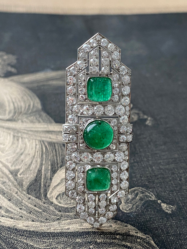 Emerald brooches on sale
