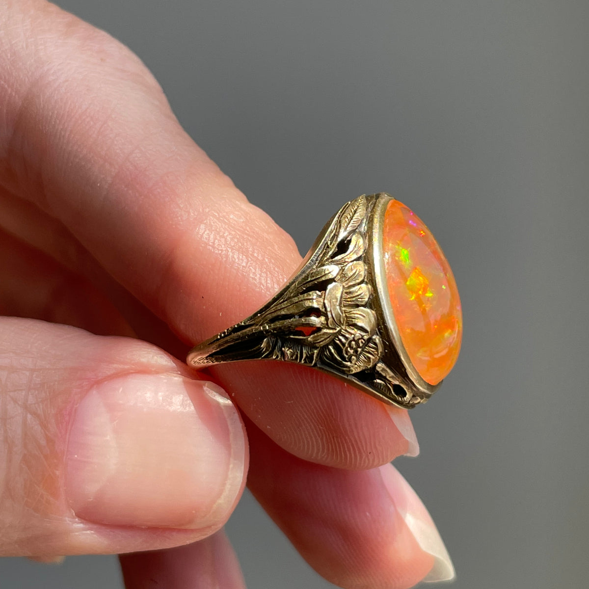 Mexican fire 2025 opal ring